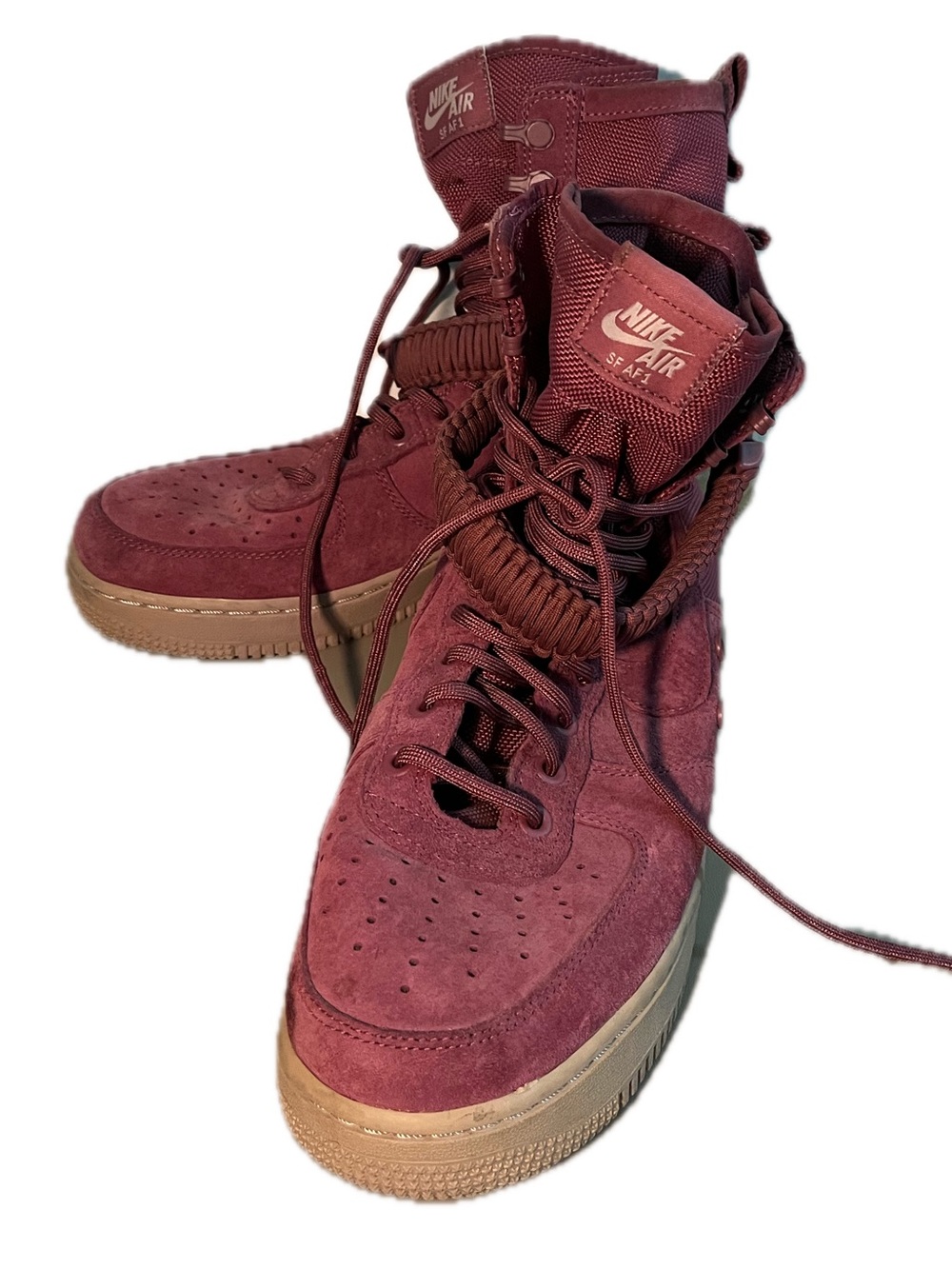 Nike Air SF AF1 Women’s Size 10 High-Top Sneakers in Burgundy